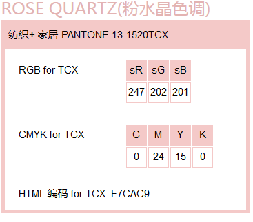  PANTONE  2016年度色：粉水晶（13-1520）&宁静蓝（15-3919）(图3)
