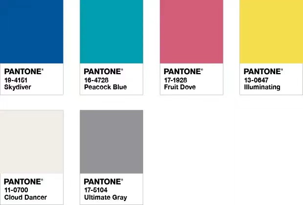 PANTONE  2021年度色：亮丽黄（13-0647）&极致灰（17-5104）(图12)