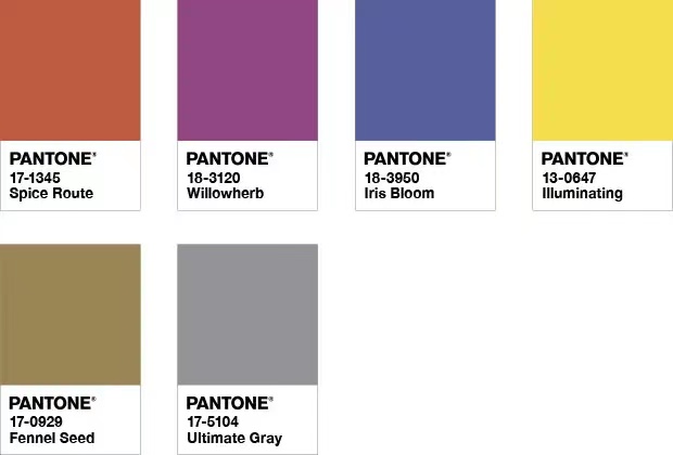 PANTONE  2021年度色：亮丽黄（13-0647）&极致灰（17-5104）(图16)