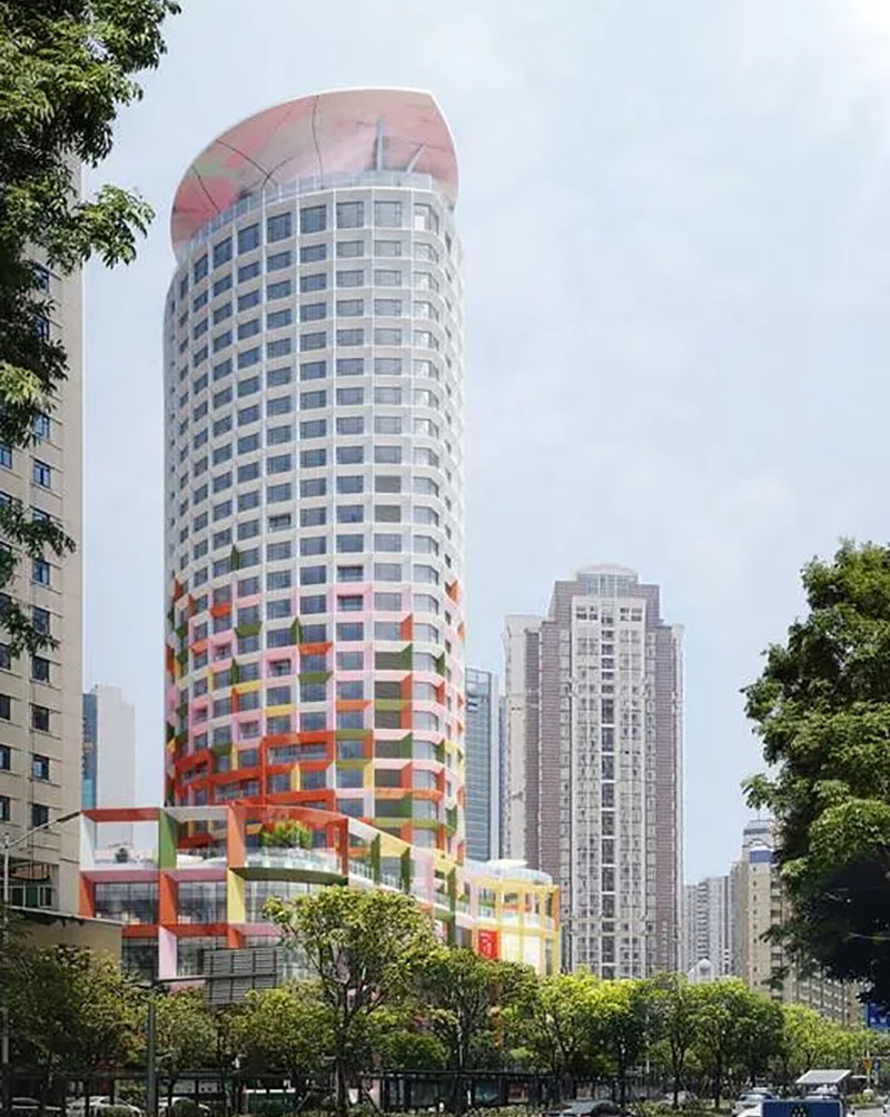 深圳妇儿大厦改造，建筑主体色彩或将成为焦点(图2)